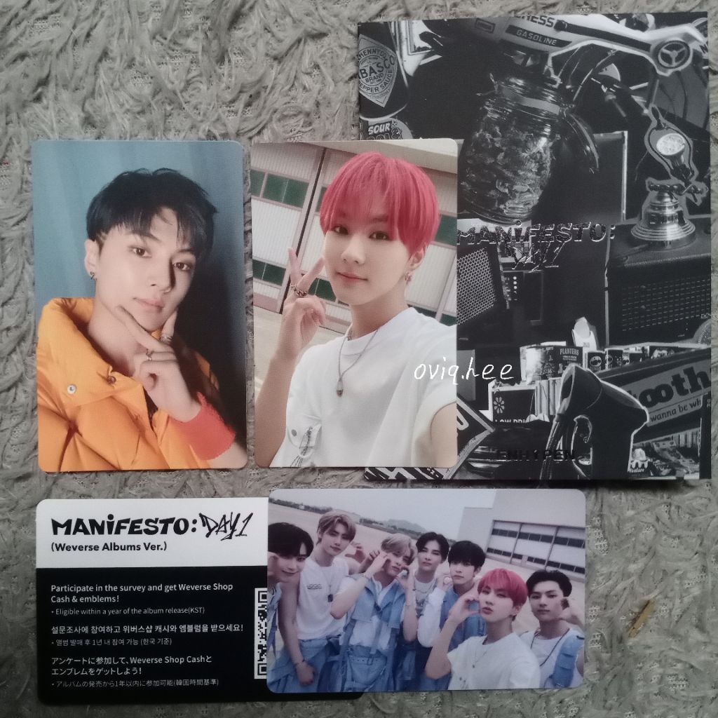 ALBUM ENHYPEN MANIFESTO WEVERSE VER FULL SET