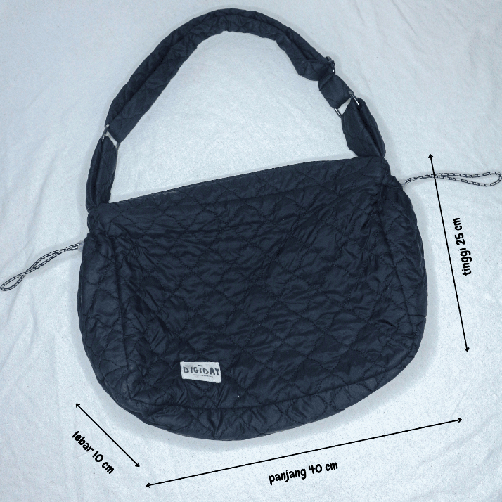 DIGIDAY - Puffy Slingbag Quilting Padding Tas Selempang Skena Unisex