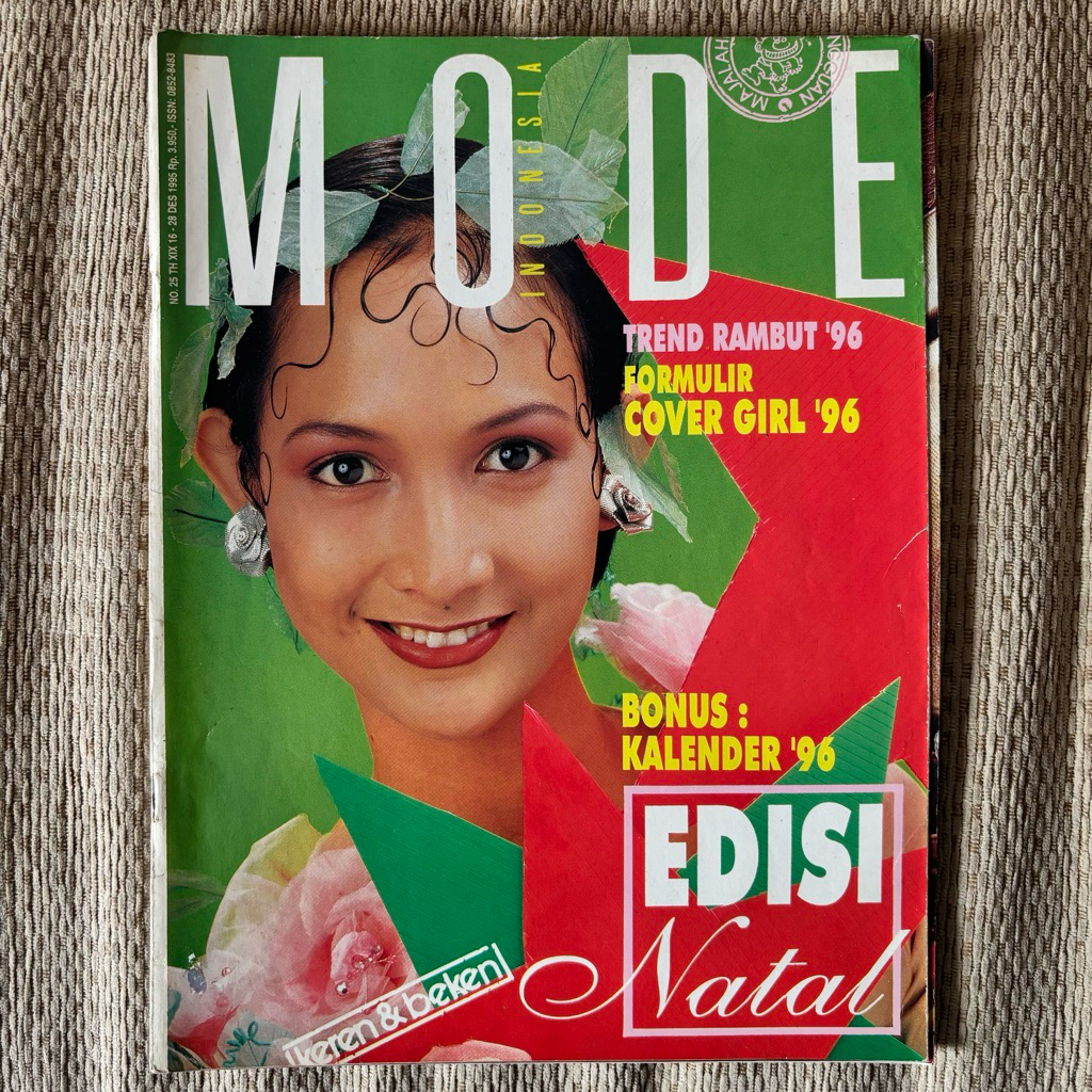 Majalah Mode tahun 1995 - Debby Banse + Kalender