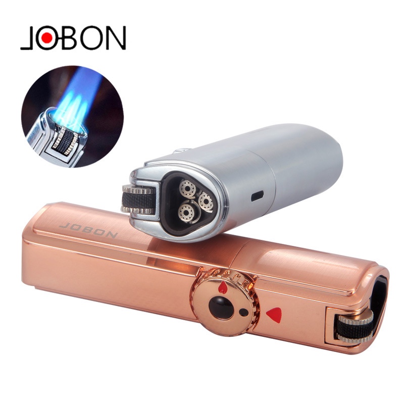 Korek Api Bara Triple Jet Flame Lighter with Ring Lock JOBON ZB307