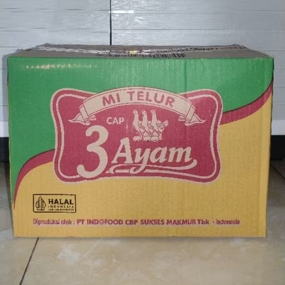 Mie Telur Cap 3 Ayam 1Dus 24pcs