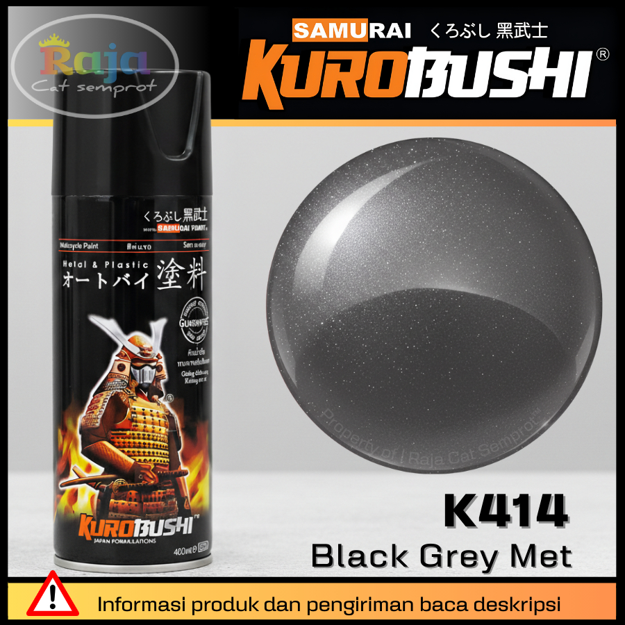 Samurai Paint : Black Grey Met - K414*