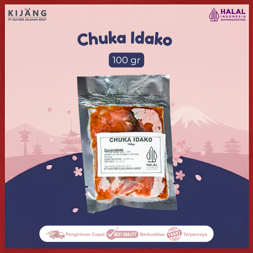 Chuka Idako 100gr Baby Octopus Salad Jepang | Tako Salad Halal