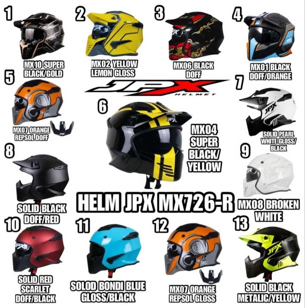 helm jpx mx 726r
