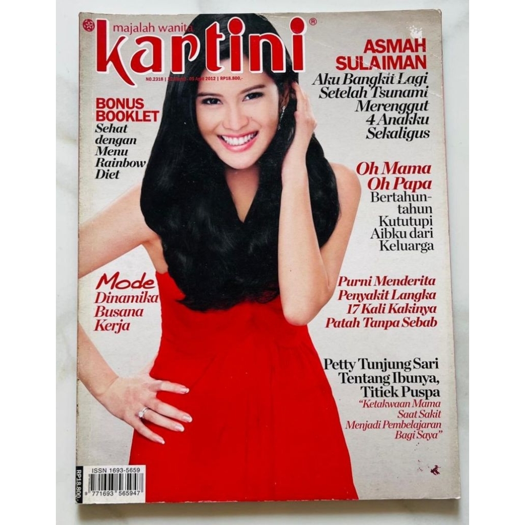 Majalah Kartini 22 Maret 2012 : Cover Dian Sastro / Dian Sastrowardoyo