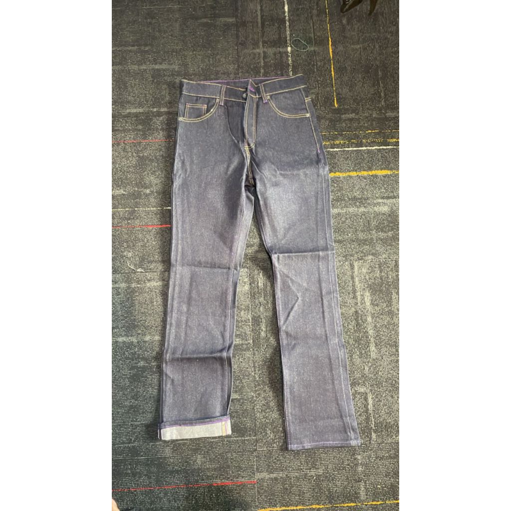 Celana Denim Selvedge Pria Premium Raw Midfielder Denim