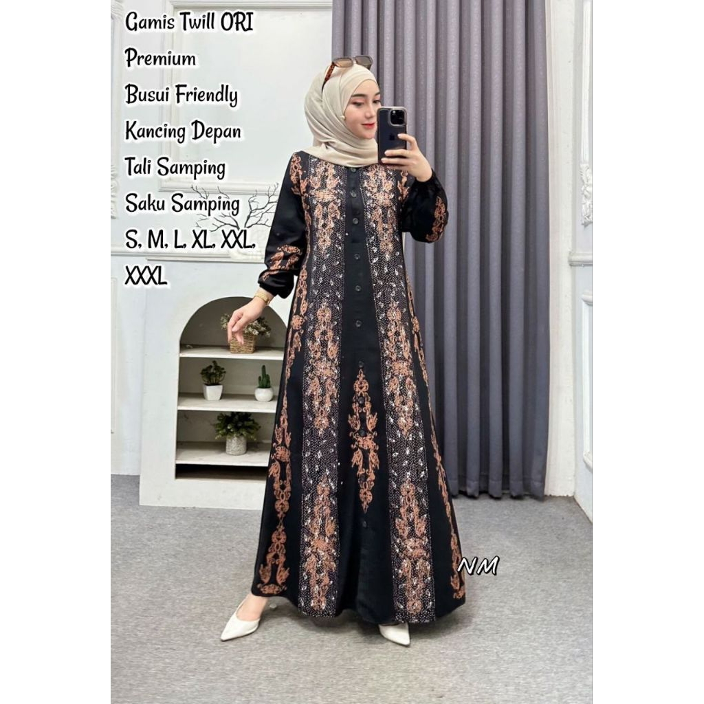 GAMIS TWILL ORI TERBARU| GAMIS TWILL MURAH| GAMIS BATIK| GAMIS CANTIK| GAMIS TWILL MURAH| GAMIS TWIL