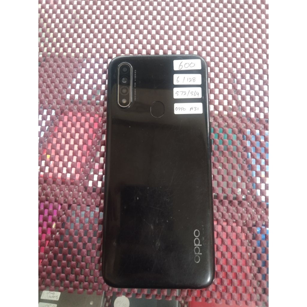 oppo a31 ram 6/128 hp layak pakai,batang,lecet pemakean