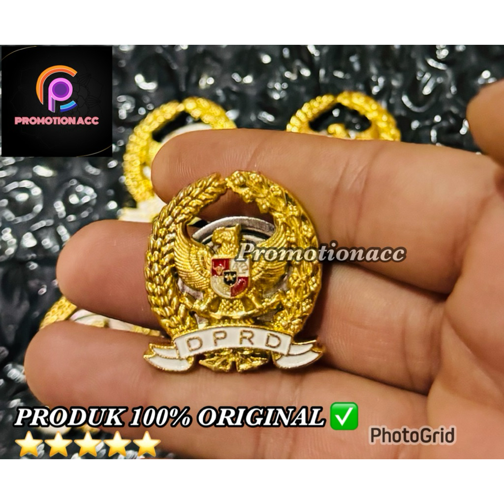 Pin DPRD Pin Padi Kapas Garuda DPRD Magnet PREMIUM