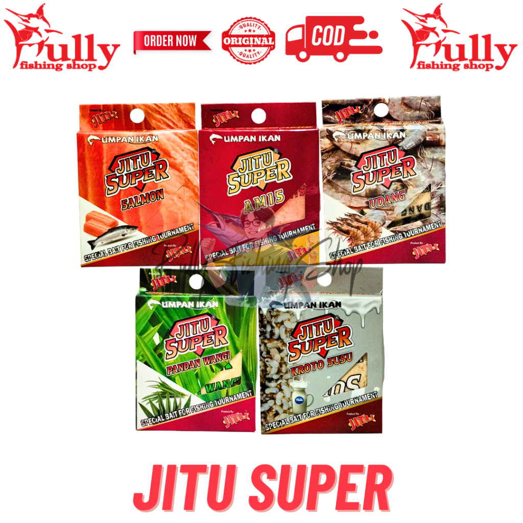 Umpan Pancing - Jitu Super Salmon Amis Udang Pandan Wangi Kroto Susu Kotak