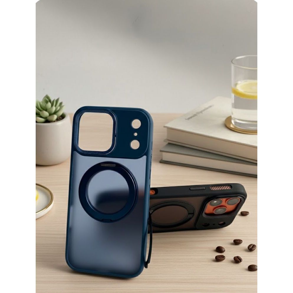 Hardcase Matte Standing 360 Magsafe Magnetic Metal Iphone 16 17 Pro Max Plus Air Iphone 16E Case Cas