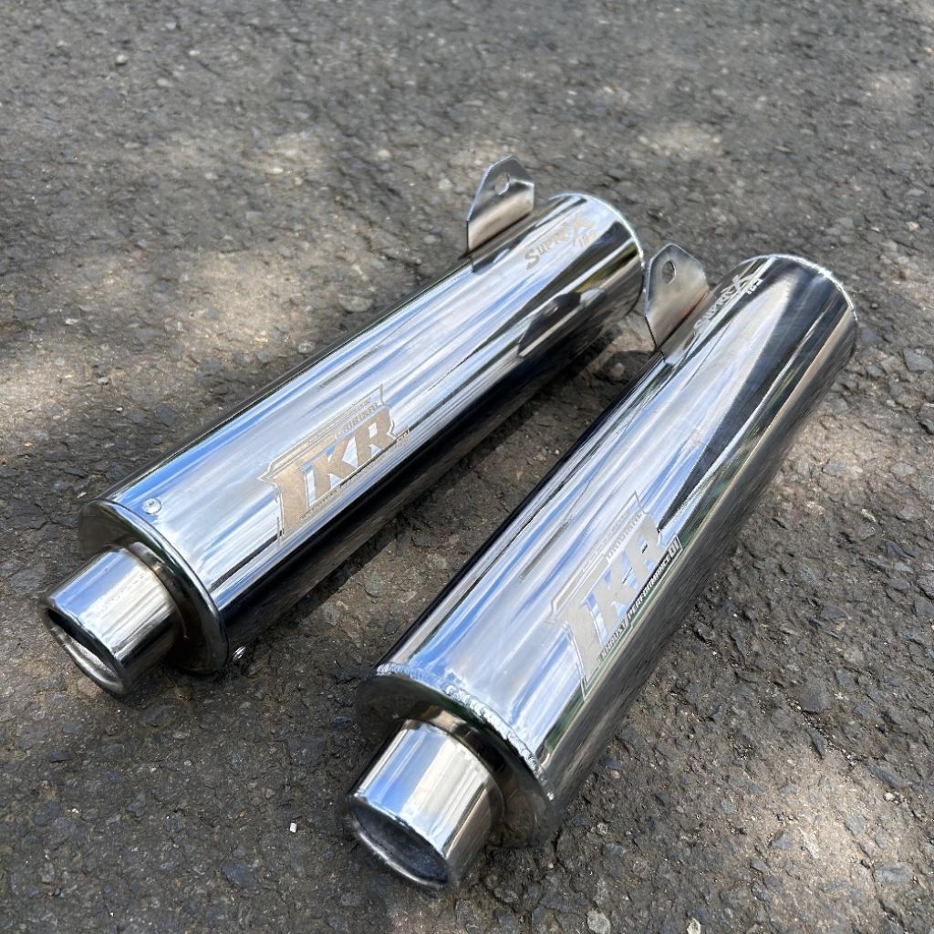 Knalpot Standar & Bobokan Supra X 125 Original CKR muffler Pnp Leher ori
