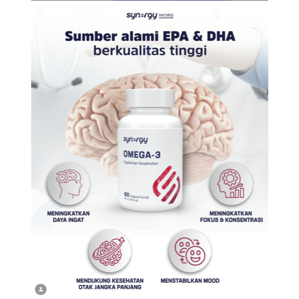 Omega 3 Fish Oil untuk Kesehatan Jantung dan Otak - Synergy Omega-3