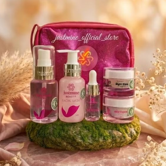 Justmine Beauty Skincare Bpom Halal Tersedia Paketan & Ecer Varian Jelly Acne Bpom & Forte