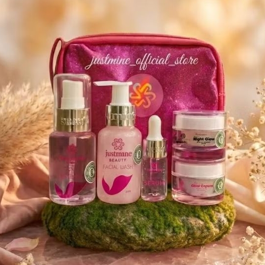 Justmine Beauty Skincare Dijamin 100% ORIGINAL Paket NIGHT GLOW BPOM FORTE