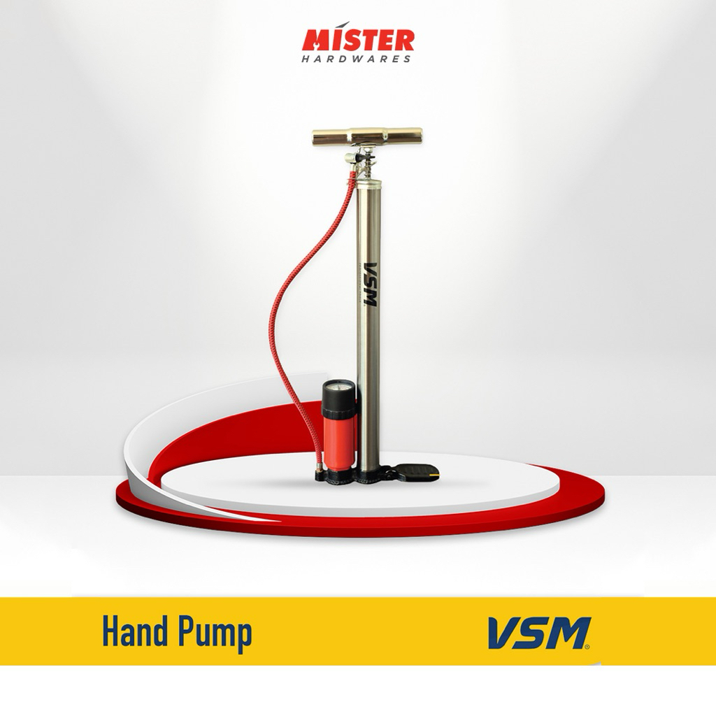 VSM Pompa Ban Sepeda Motor Angin Tabung Chrome