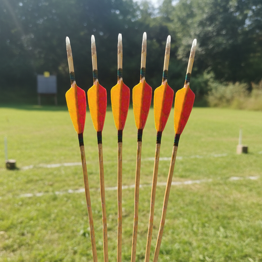 Arrow Bambu Petung Isi 6 pcs Premium Untuk Pemula Panahan 75 cm