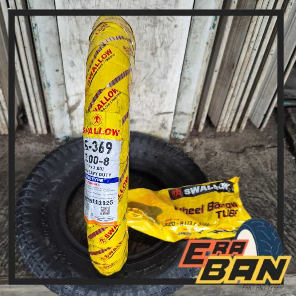 BAN LUAR SWALLOW S-369 4PR 300 RING 8 TUBETYPE BAN ANGKONG