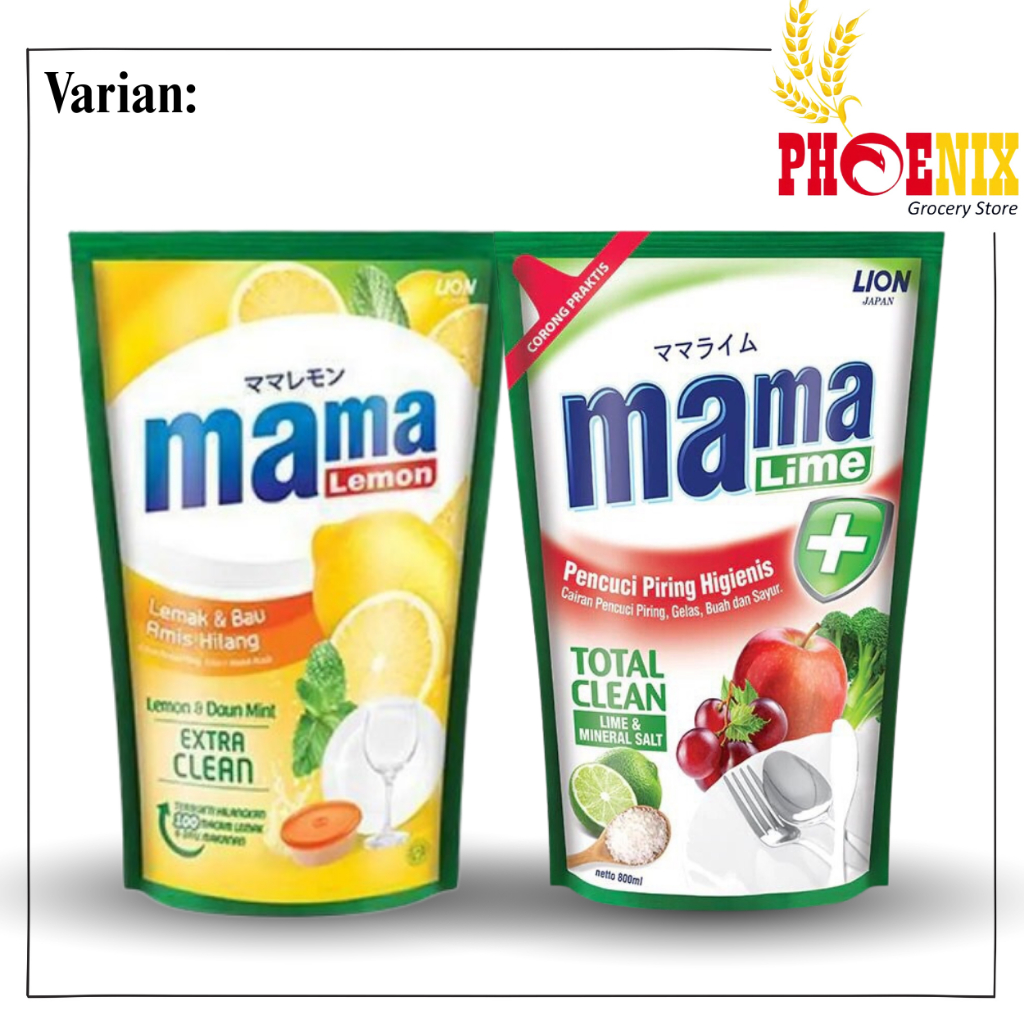 Mama Lemon Fresh & Mama Lime Total Clean 780 mL – Cairan Pembersih Dapur