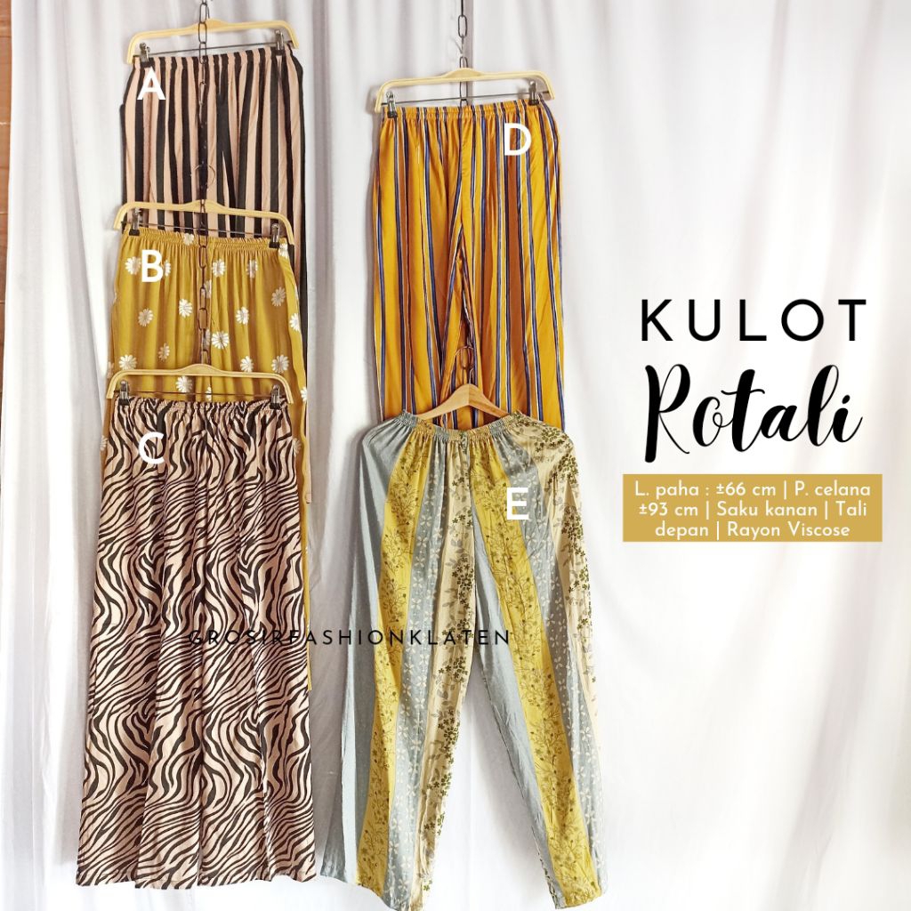 Paket Usaha Kulot Rayon Panjang - Celana Panjang Murah