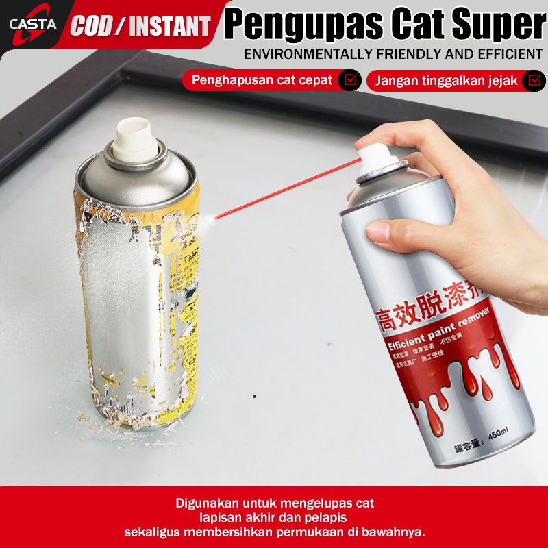 CASTA Penghilang Cat Velg Mobil 450ml Paint Remover Kuat Tanpa Soda Api Bau Menyengat Cocok Motor Be