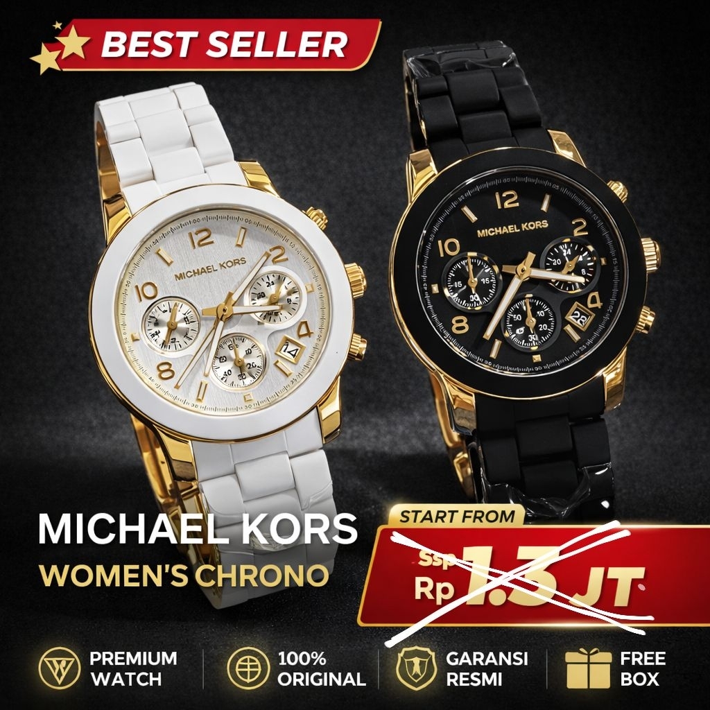 Jam Tangan Wanita MK-5145 MK-5191 Original Chrono Aktif Free Box Ori