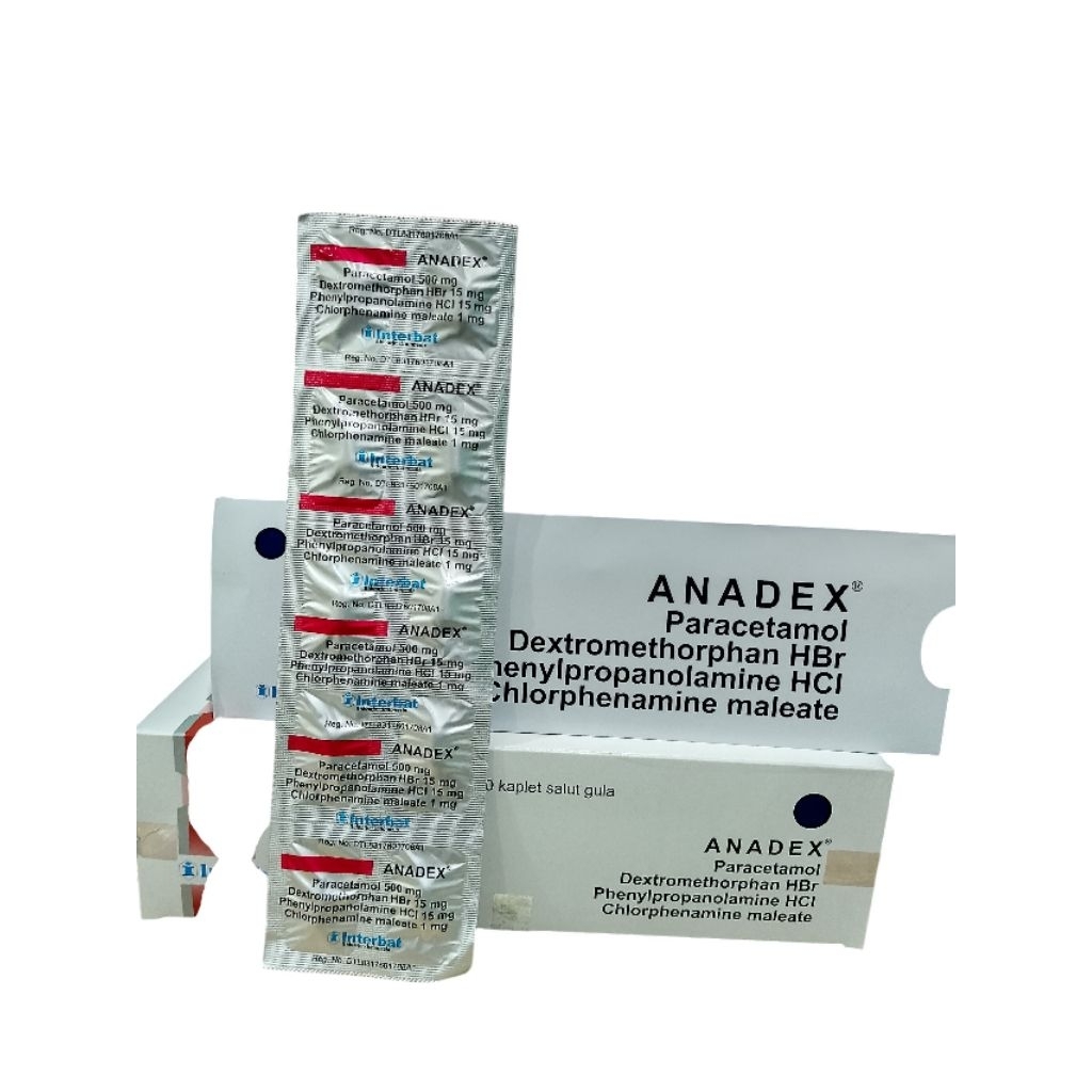 OBAT FLU /OBAT DEMAM / ANADEX TABLET 1 STRIP