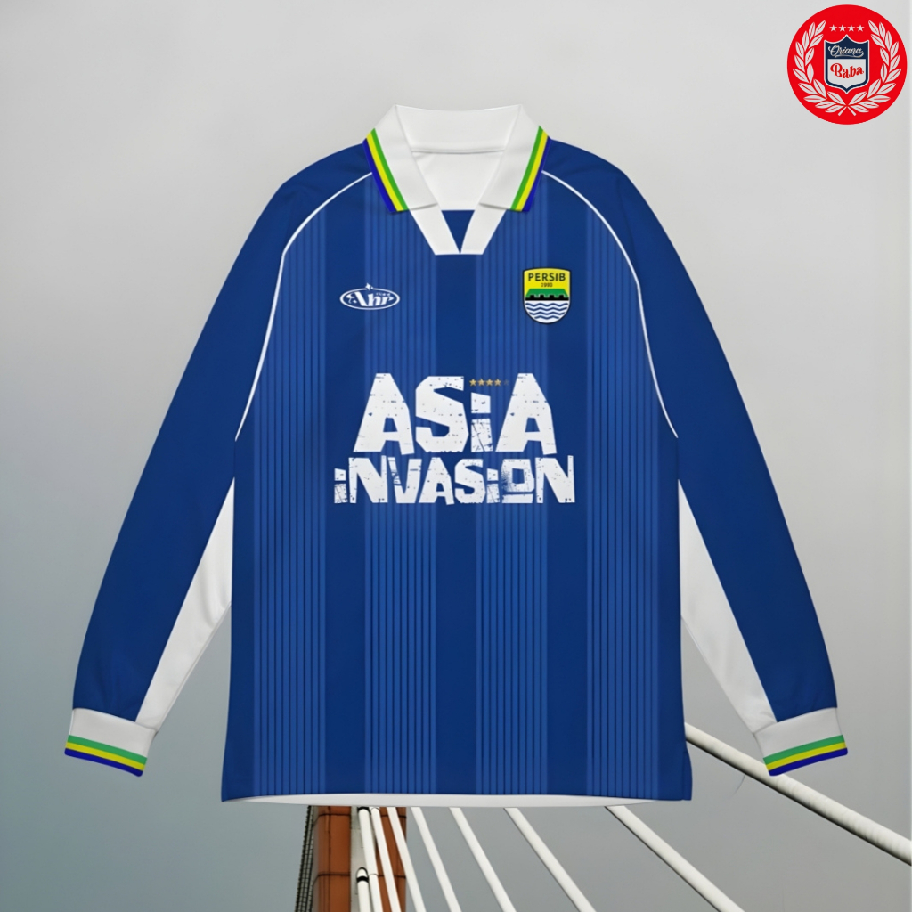 (BISA COD) Kaos Jersey Persib Bandung Retro Baju Bola / Vintage / Dryfit / Premium / Drop Middle / F