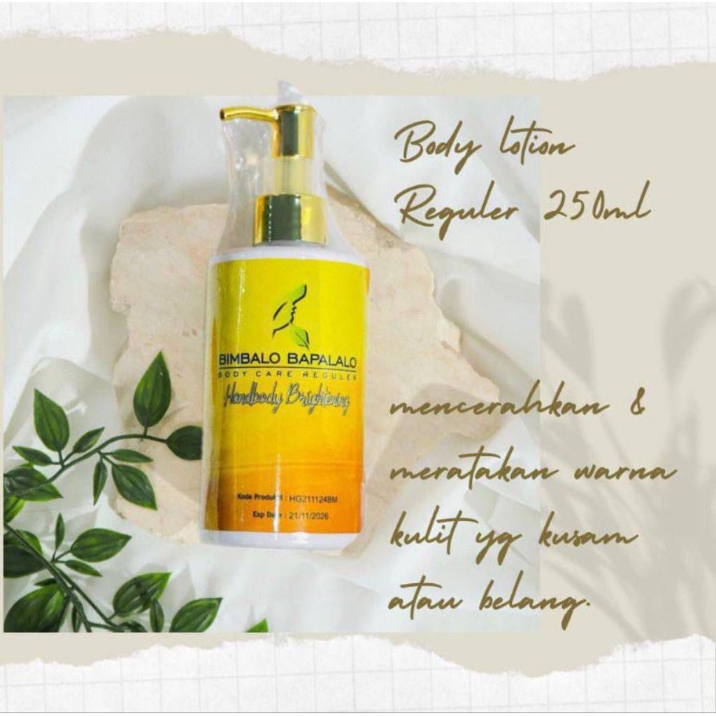 body lotion reguler bimbalo bapalalo