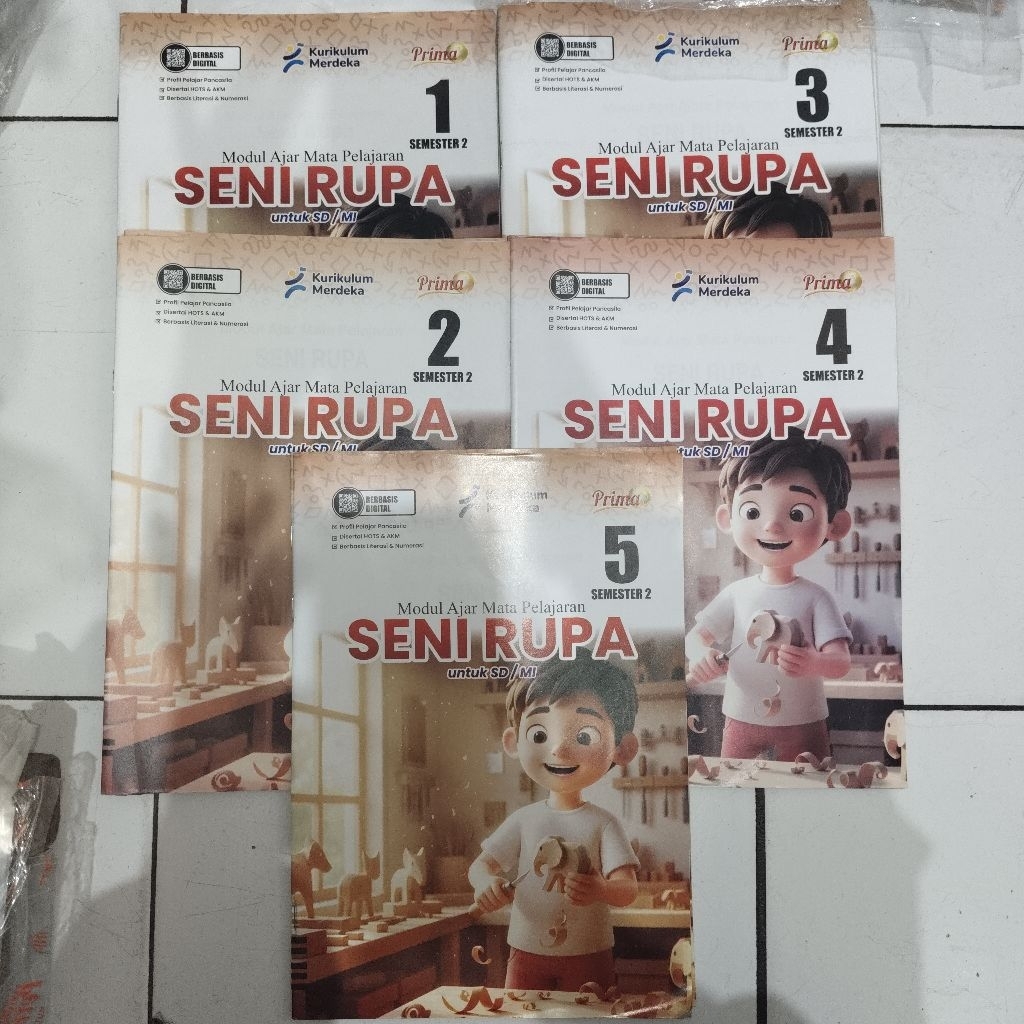 [LKS Prima] SENI RUPA untuk SD/MI Kelas 1, 2, 3, 4, 5 Semester 2 Kurikulum Merdeka
