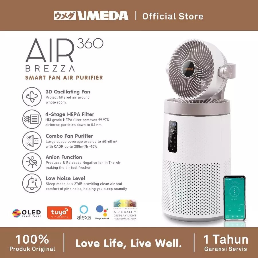 Umeda AIR360 Brezza Fan Air Purifier