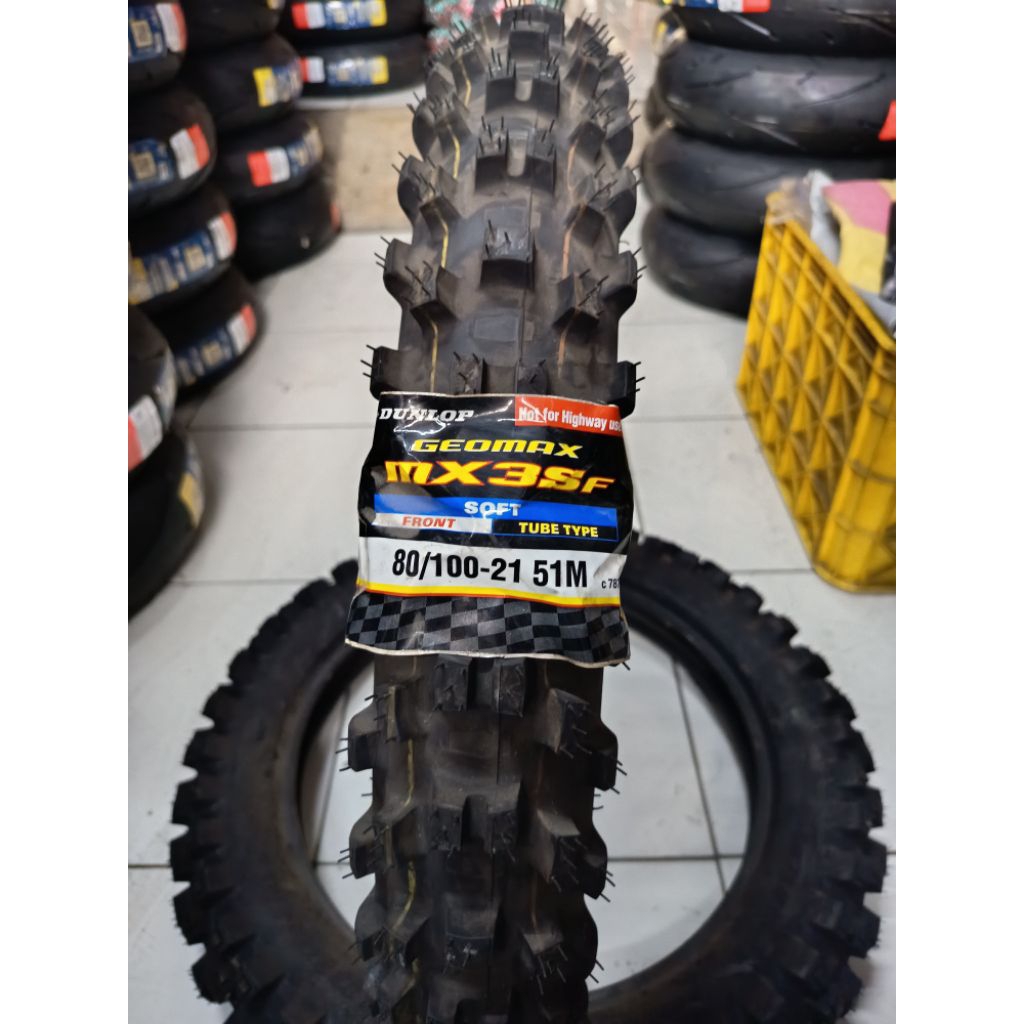 PROMO CUCI GUDANG Ban Trail Soft Compund Dunlop GEOMAX MX3S 80/100-21 & 100/100-18