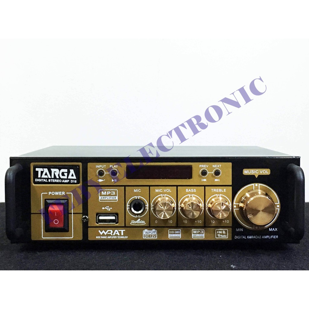 AMPLI KARAOKE TARGA TR D 16 AMPLIFIER MINI TARGA TR D-16 USB BLUETOOTH