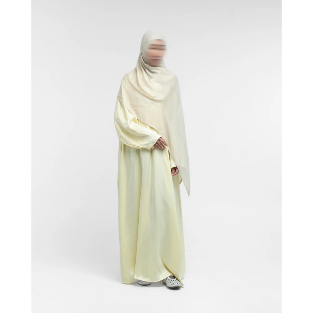 Faye Abaya Barrel Sleeve by Taza _ Lemon Cake XL (New with tag)