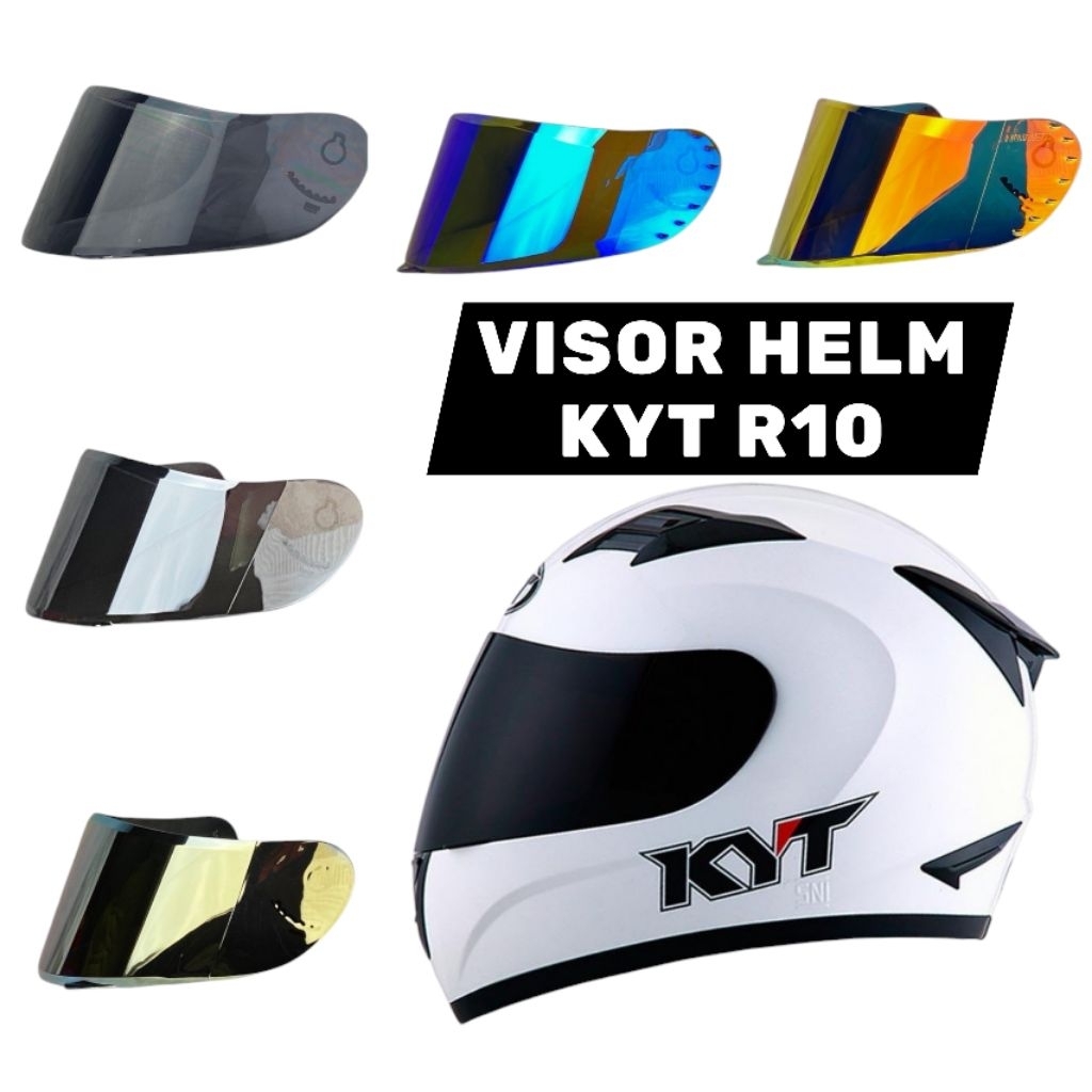VISOR KYT R10 / KACA HELM KYT R10 IREDIUM
