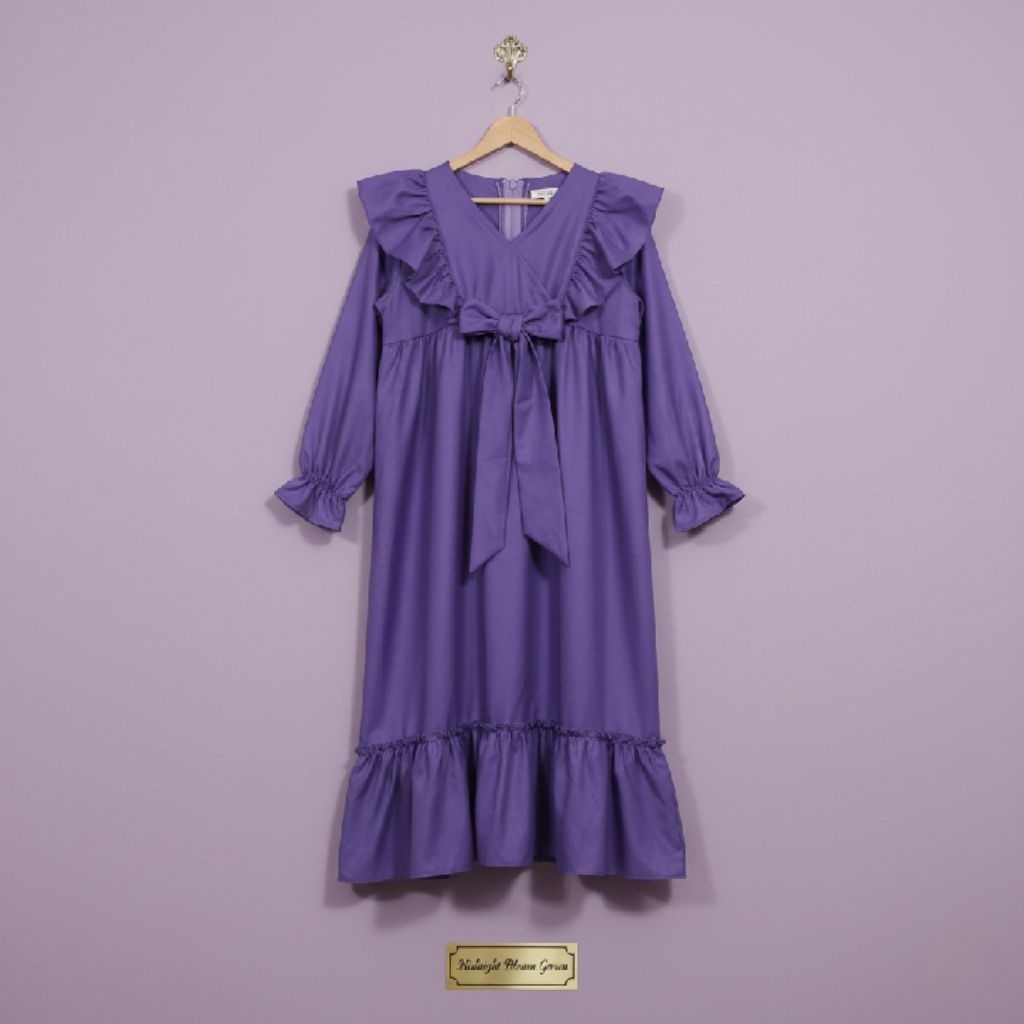 Gamis Anak Konveksi Kimono Pita Ungu