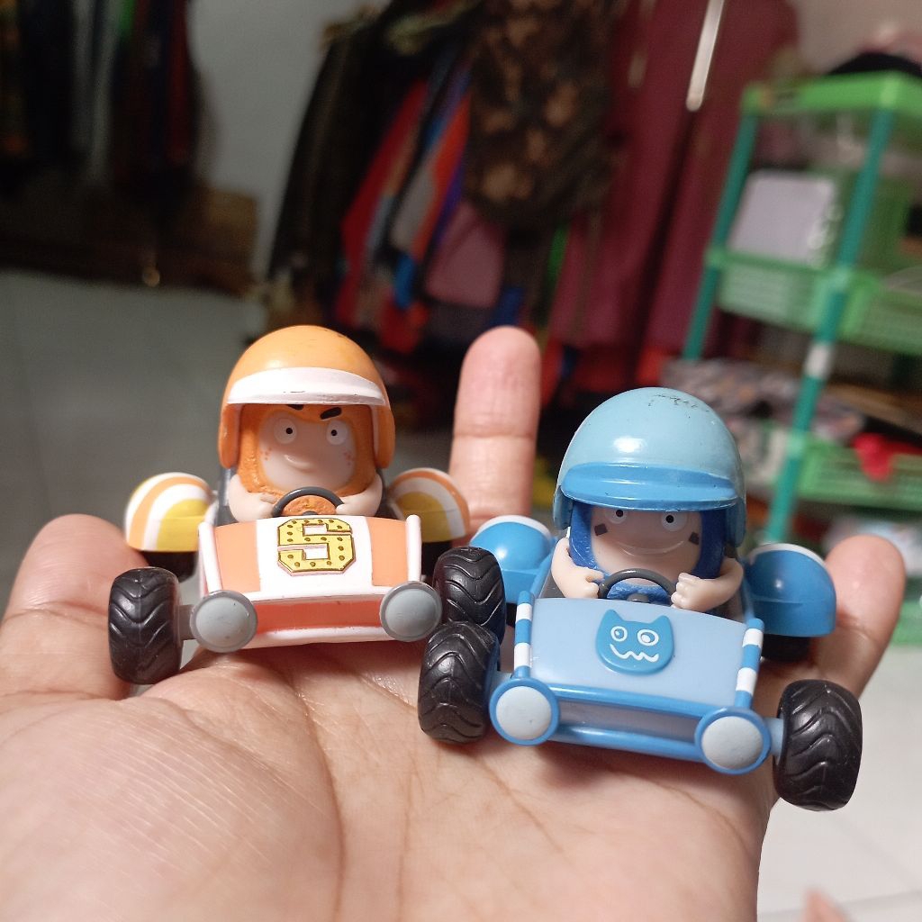 PRELOVED PL PRELOVED PL MAINAN ODDBODS Mini Racers Pullback Pogo n Slick (Sepasang)