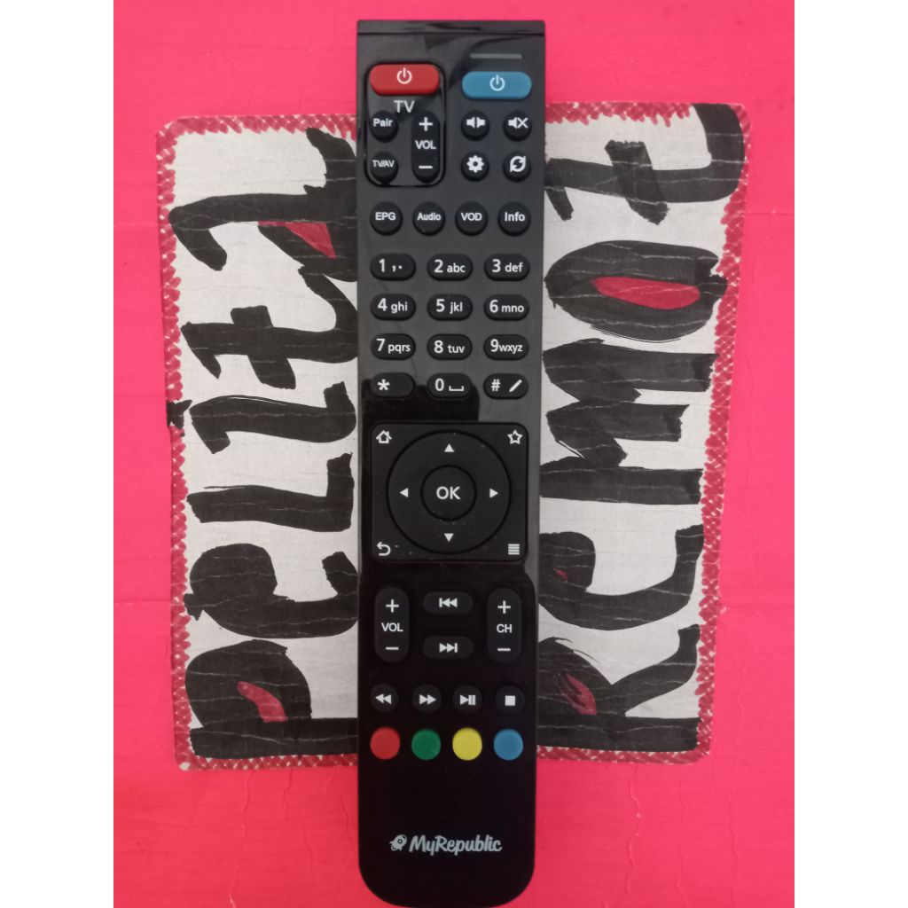 REMOTE MyRepublic SET BOX TV ORIGINAL TERLENGKAP