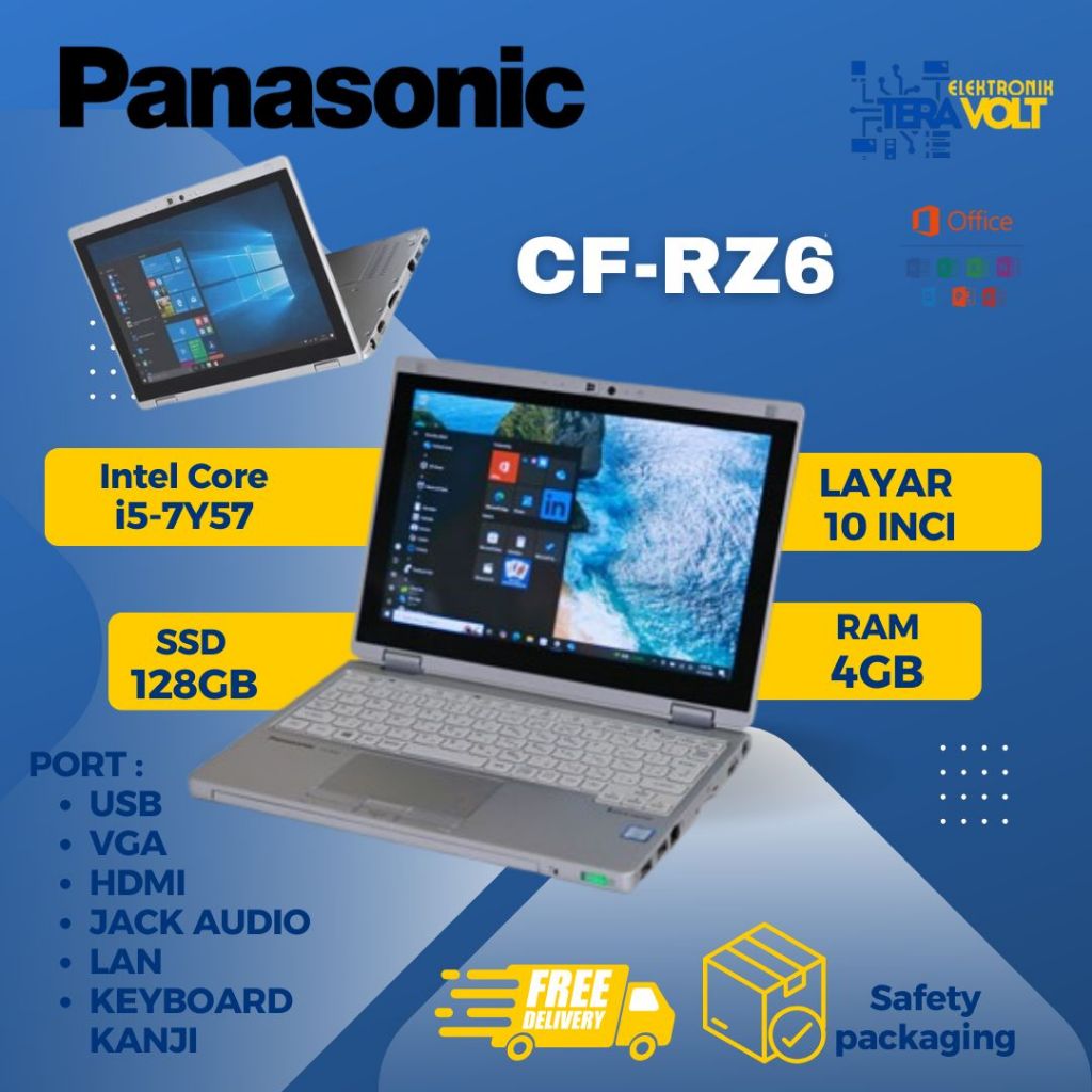 Laptop Slim Yoga touchscreen PanasonicCF-RZ6 10 INCI Intel CORE I5 GEN 7
