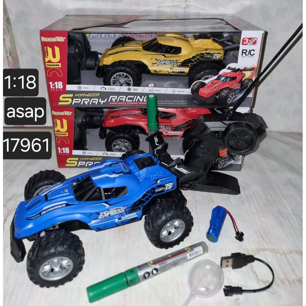 MAINAN RC MOBIL REMOTE JEEP ROVER KECIL OFFROAD ASAP SMOKE 1;18