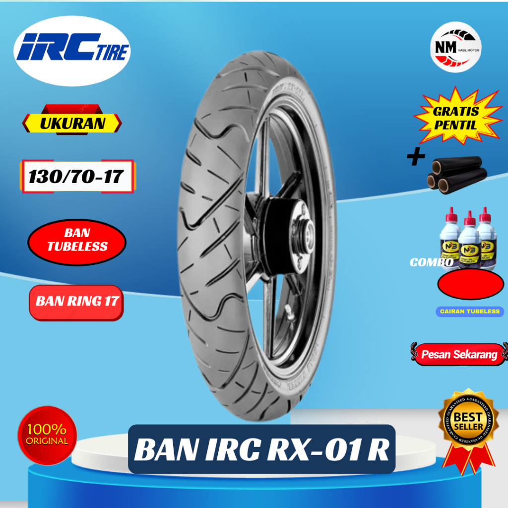 Ban Motor Ring 17 // Ban Honda CBR150 / Yamaha R15 IRC RX-01R 130/70 Rear