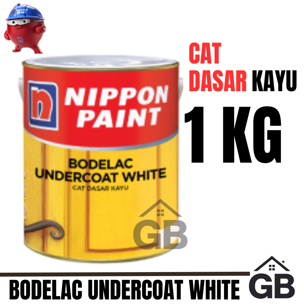 Cat Dasar Kayu Bodelac Undercoat White 1Kg - Nippon Paint