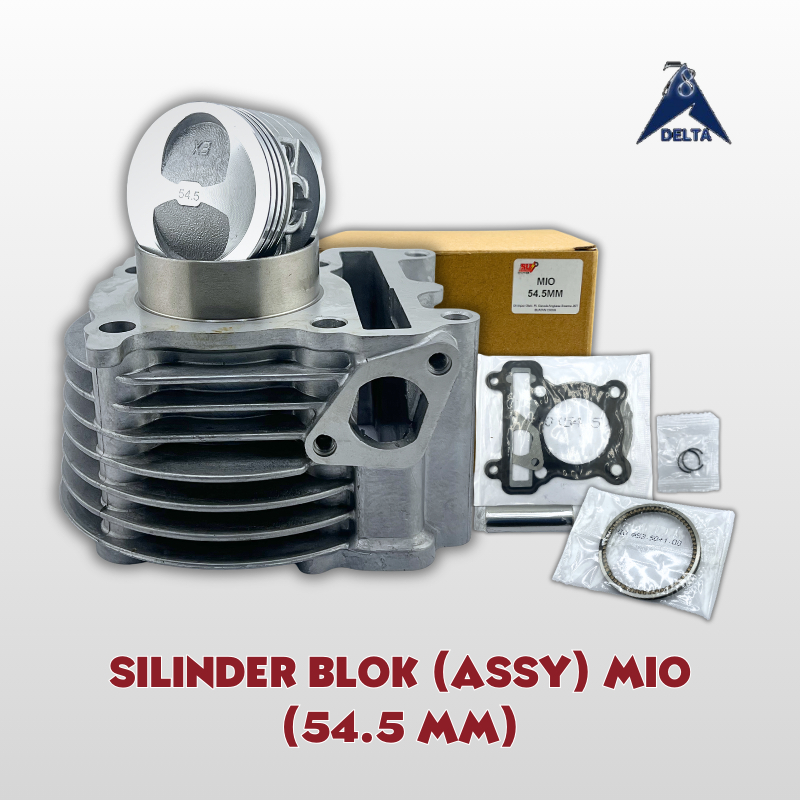 SILINDER BLOK ASSY MIO 54.5 MM - CYLINDER SILINDER BLOK SEHER BORING BORE UP MIO KARBU 54,5 54.5 MM