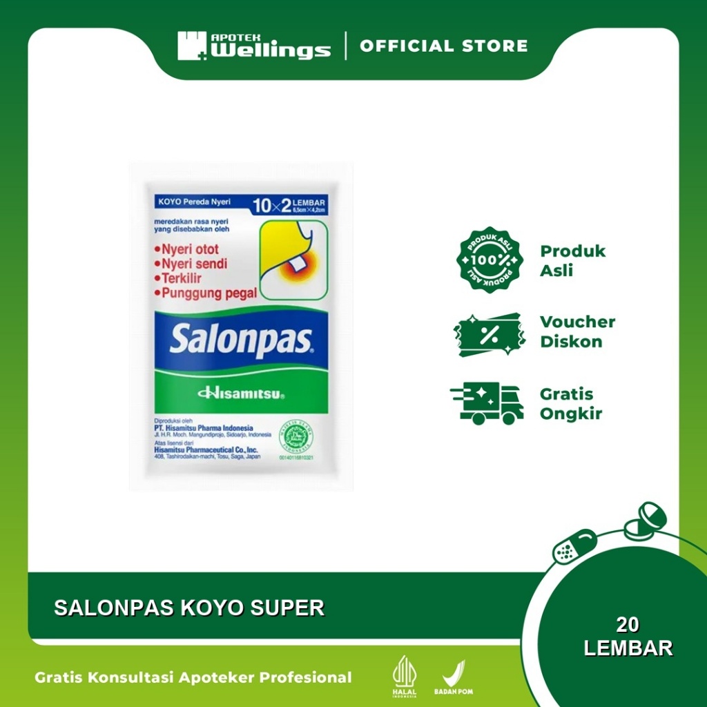 Wellings Salonpas Koyo 20 lembar