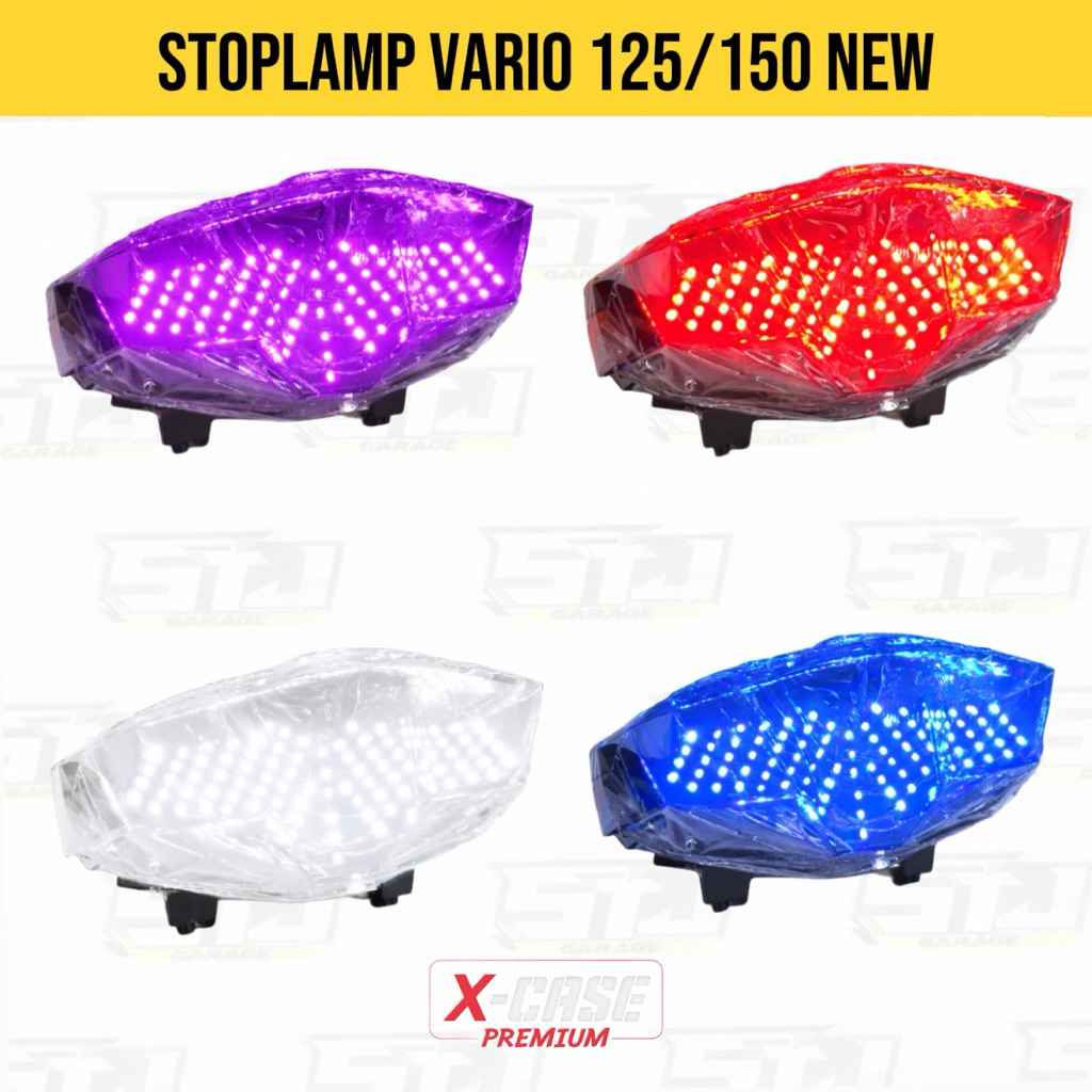 Lampu Stop X-CASE Vario 125/150 RUNNING - Lampu StopLed Motor Warna