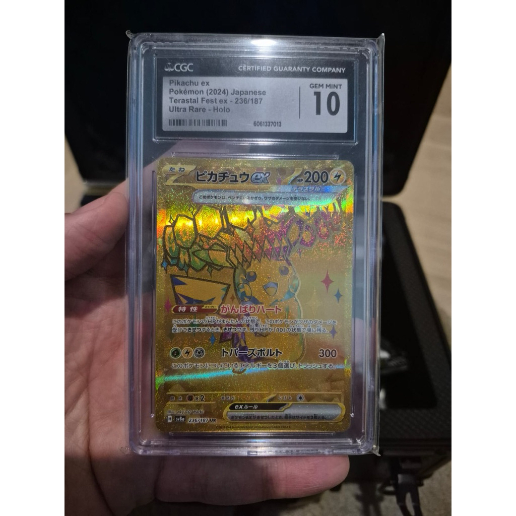Kartu Pokemon Jepang Grading CGC Pokemon Card Grading Japan TCG Pikachu ex Terastal Fest Ultra Rare 