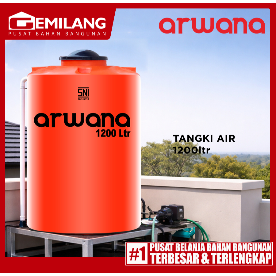 ARWANA TANGKI AIR PLASTIK 1200ltr
