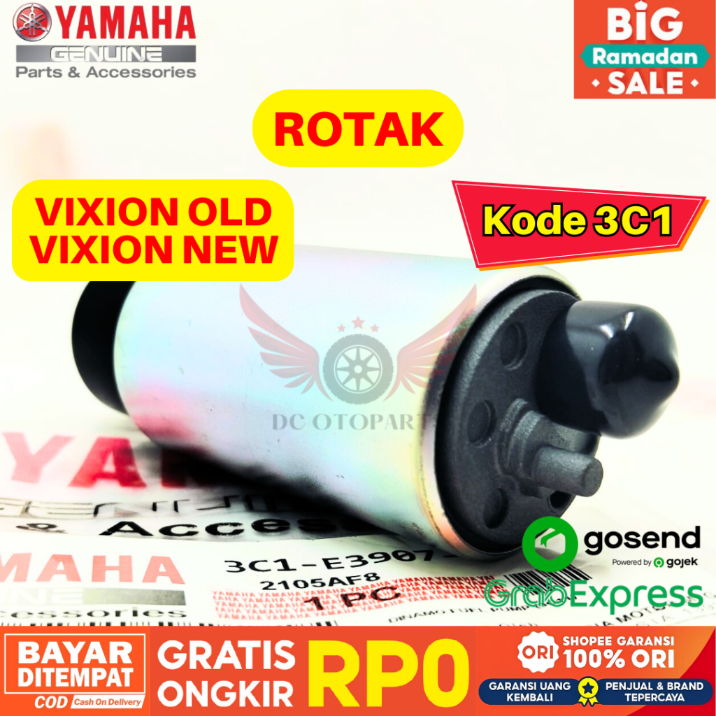 3C1 ROTAK DINAMO FUEL PUMP VIXION ALL TYPE ORIGINAL YAMAHA GENUINE PARTS, ROTAK ORIGINAL YAMAHA VIXI
