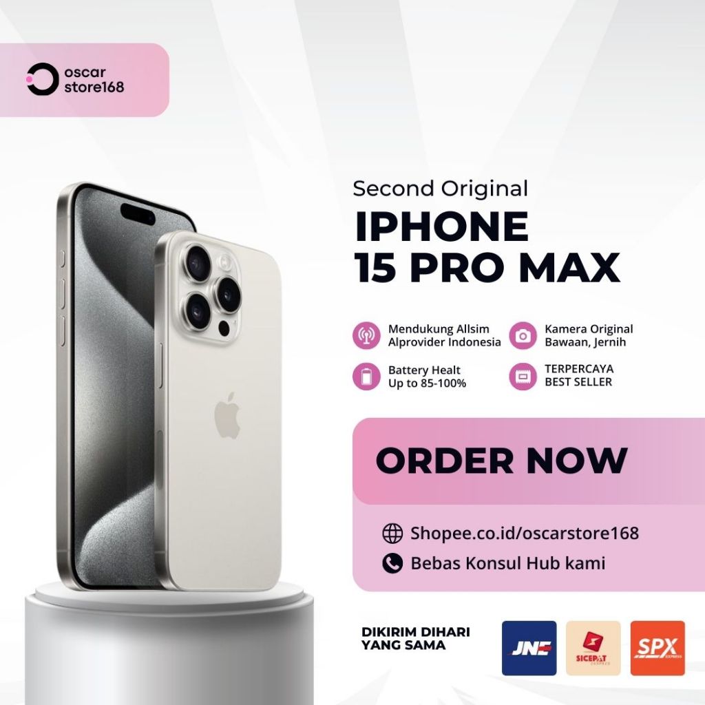 IPHONE 15 PRO MAX SECOND INTER ORIGINAL 256GB/512GB
