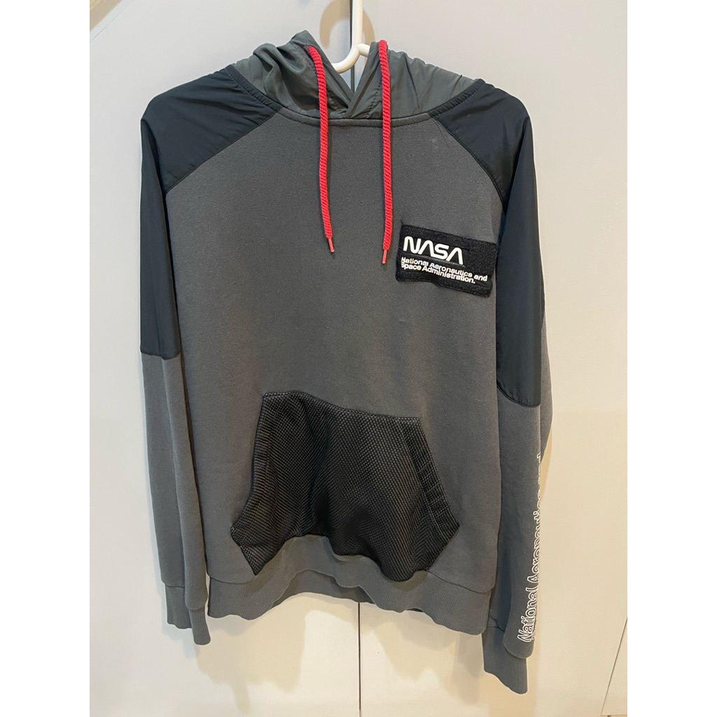 PRELOVED JAKET HOODIE ORI PULL & BEAR NASA SIZE L